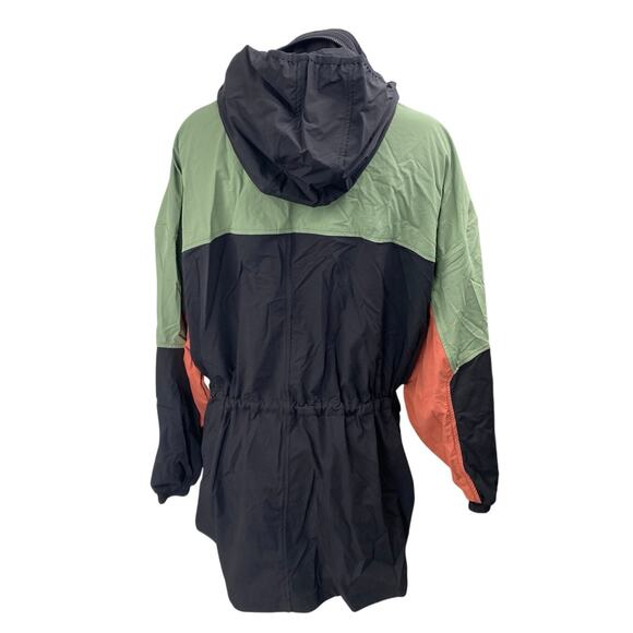 Fabletics The Heights Multicolor Colorblock Hoodie Windbreaker Cargo Jacket XXL - Picture 2 of 5